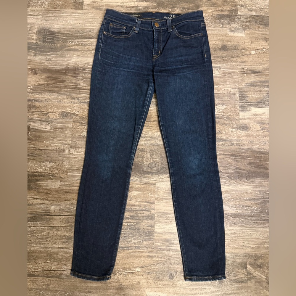 J. Crew Toothpick Women’s Dark Blue Skinny Jeans Size 28